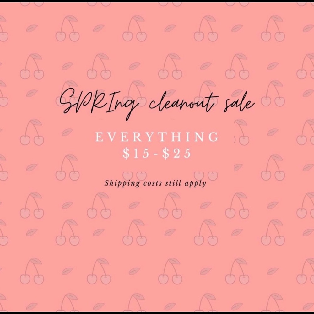 SPRING CLEANOUT SALE